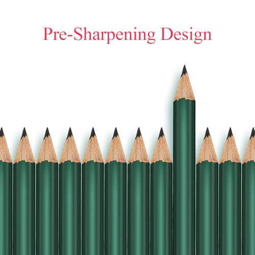 Outus 72 Pieces Golf Pencils Half Pencils with Eraser Mini Bulk Short #2 HB Pre Sharpened for Bridal Shower Wedding Office(Dark Green) - color: Dark Green