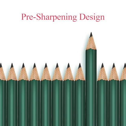 Outus 72 Pieces Golf Pencils Half Pencils with Eraser Mini Bulk Short #2 HB Pre Sharpened for Bridal Shower Wedding Office(Dark Green) - color: Dark Green