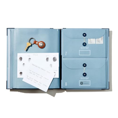 Savor | 2025 Edition in Case Go Missing™ Binder | Viral TikTok Folio for True-Crime Fans to Record Personal Info, Estate Planning & Emergency Preparation - color: Blue, size: In Case I Go Missing