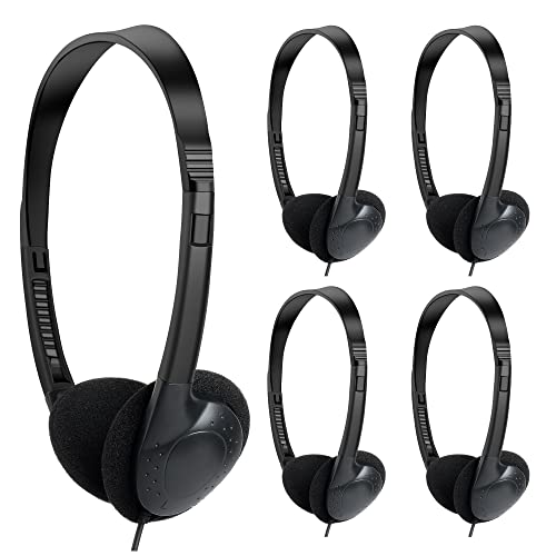 Kids Headphones Bulk 30 Pack for School Students Children Teen Boys Girls, Wholesale Headphones for Classroom Earphones,Group Learning, Computer Lab, Library, Online Lesson and Testing (Black) - color: 30 Pack Black