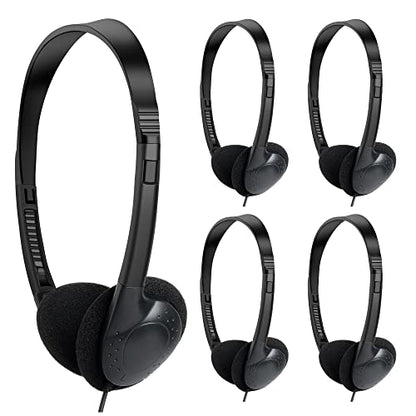 Kids Headphones Bulk 30 Pack for School Students Children Teen Boys Girls, Wholesale Headphones for Classroom Earphones,Group Learning, Computer Lab, Library, Online Lesson and Testing (Black) - color: 30 Pack Black