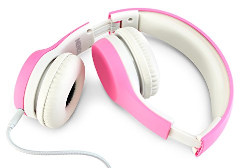 Children Kids Children's Volume Limited Headphones for Kids Foldable (Pink) - color: Pink