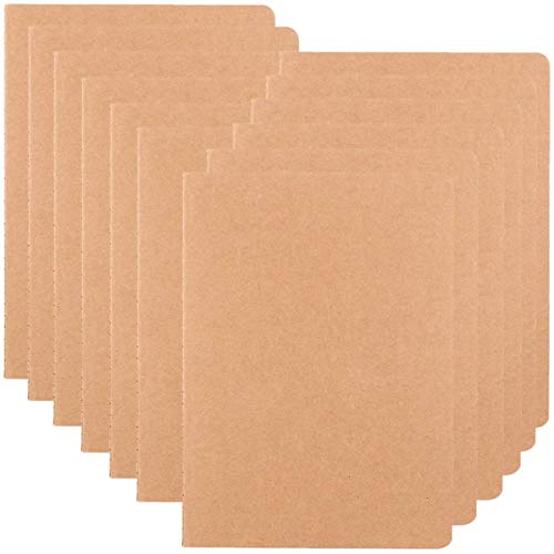 Large Dot Grid Notebook Journals Bulk with Thick Dotted Grid Paper, 60 Pages, 8.5x11 inch, Composition Diary Subject Notebooks Planner for Travelers Students Office, Kraft Journal Set, 12 Pack - style: Dot Grid