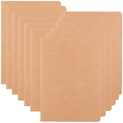 Large Dot Grid Notebook Journals Bulk with Thick Dotted Grid Paper, 60 Pages, 8.5x11 inch, Composition Diary Subject Notebooks Planner for Travelers Students Office, Kraft Journal Set, 12 Pack - style: Dot Grid