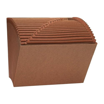 Smead TUFF Expanding File, Alphabetic (A-Z), 21 Pockets, Letter Size, Redrope-Printed Stock (70425) - size: Letter, style: A-Z Index, Letter Size