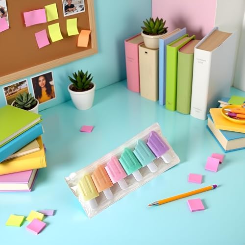 6 Pcs Mini Highlighter Ice Shaped Marker Pen for Office Supplies Writing Stationery Attractive and Fashion Liquid Highlighters Markers and Highlighters