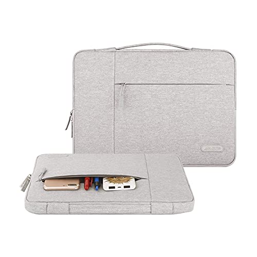 MOSISO Laptop Case 13.3 inch, 13-13.3 inch Laptop Sleeve with Handle Compatible with MacBook Air/Pro 13/Pro 14 M5 M4 M3 M2 M1,HP Dell ASUS Lenovo, Polyester Multifunctional Computer Bag, Gray - color: Gray, size: 13.3 inch
