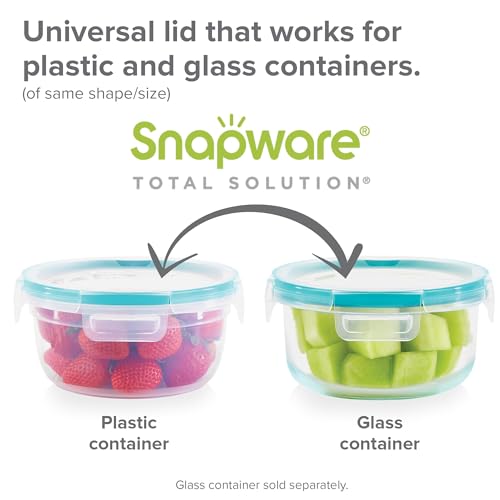 Snapware Plastic Total Solution 2-Pack (4-Cup) Food Storage Containers Set, Leakproof & Airtight Plastic Locking Lids Round Tupperware, Non-Toxic BPA-Free Lids, Microwave Dishwasher Freezer Safe - size: 2 Pack, style: 4 Cup