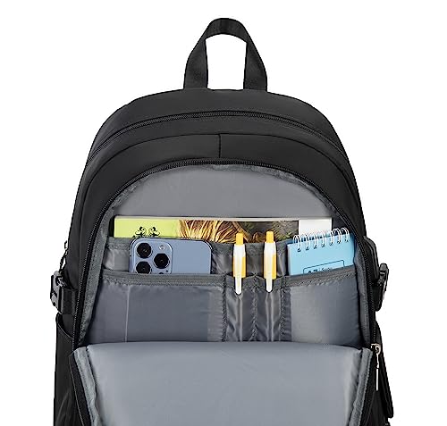 Acmebon Girl Roomy Fashion Laptop Backpack Set Casual Daypack Set for Women Black - color: Black