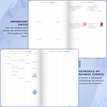 Clever Fox Teacher Planner, School & Homeschool Book, B5 Size Periwinkle | Undated, 7x10, lay-flat binding, heavy-duty hardcover, teacher lesson weekly & daily planner, homeschool supplies - color: Periwinkle, size: Smaller than A4 (7″ x 10″)