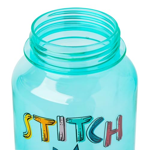 Silver Buffalo Disney Lilo and Stitch Pineapple, Plastic Water Bottle, 32oz | Twist Spout, Includes Sticker Set, You Stick Yourself, 0.95 Liters - color: Lilo and Stitch Pineapple