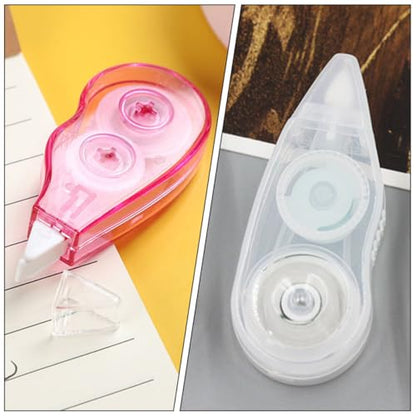 12pcs Correction Tape Set for Students 12m Adhesive Small Correction Tape with Rainbow and Plain Designs for School and Office Use
