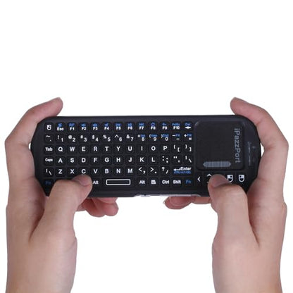 iPazzPort 2.4G Mini Wireless Keyboard with Touchpad Mouse Combo, Lightweight Portable Keyboard Controller, Compatible with Android TV Box/PC/Tablets/PS4/Raspberry Pi 3/HTPC KP-810-19S