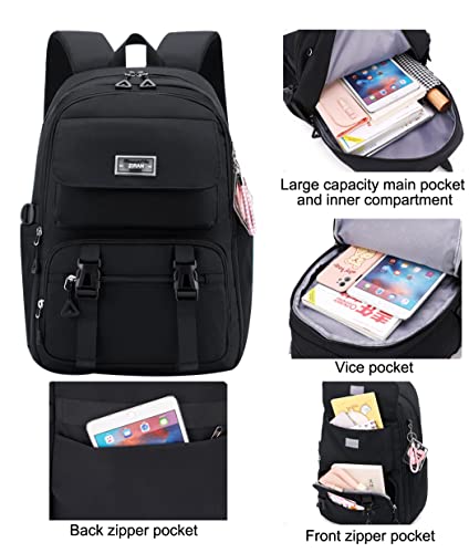 JiaYou Teen Girls Casual Backpack High Middle School Daypack Women Daily Travel Laptop Bag (2# Purple, 26 Liters) - color: 2# Purple