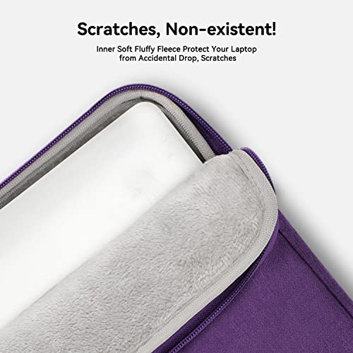 Voova Laptop Bag 13 14 Inch for Women, Waterproof Computer Sleeve Carrying Case with Shoulder Straps & Handle Compatible with Macbook Air 13 M2/M3/M4, MacBook Pro 13/14, HP Chromebook 14, Purple - color: Purple, size: 13-14 Inch(35 x 24 x 2.5 cm)