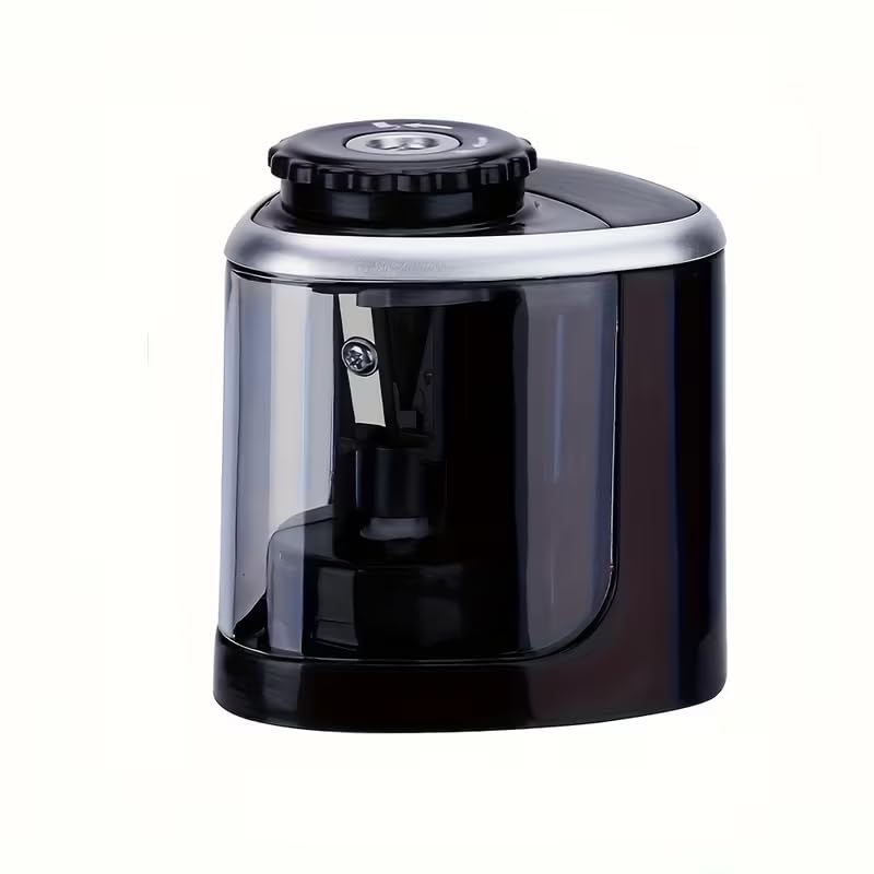 Electric Pencil Sharpener, Single Hole Automatic Sharpener for Standard Pencils, Portable Battery Operated (2 AA Not Included) for Kids School Office Home Art