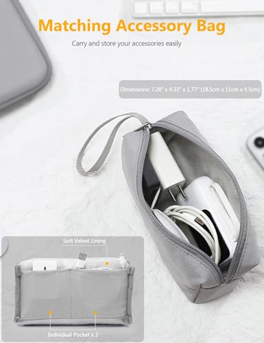 HYZUO 15-16 Inch Hard Shell Case Laptop Sleeve for MacBook Pro 16 M5/M4/M3/M2/M1 Pro/Max A3428 A3429 2026-2019, MacBook Air 15 M5/M4/M3/M2 2026-2023, 15" Surface Laptop, Razer Blade 15, Rock Gray - color: Rock Gray, size: 15-16 Inch