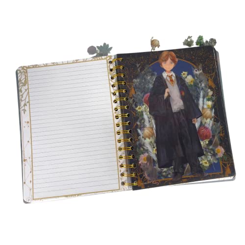 Innovative Designs Harry Potter Tab Journal Notebook, Herbology - Spiral Bound, 144 Lined Pages, 8 x 7 inches - style: Harry Potter Herbology