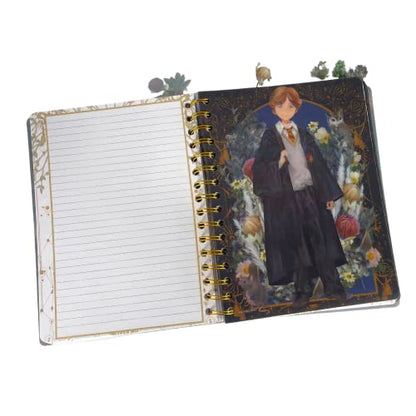 Innovative Designs Harry Potter Tab Journal Notebook, Herbology - Spiral Bound, 144 Lined Pages, 8 x 7 inches - style: Harry Potter Herbology