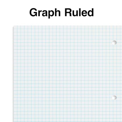 STAPLES Accel 1-Subject Notebook, 8.5" x 11", Graph Ruled, 100 Sheets, Color chosen at random, 5/Pack - style: 5 Pack