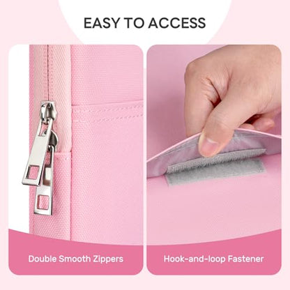 Dadanism Laptop Sleeve for MacBook Neo 13inch 2026 with A18 Pro Chip, Blush | Protective Laptop Case with Soft Lining for MacBook Air 13-inch with M5 Chip 2026, Slim Travel Sleeve with Accessories Pocket - color: Blush Pink