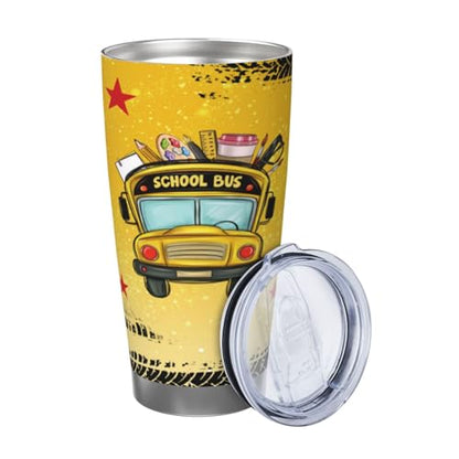 School Bus Driver Appreciation Gifts - Insulted Stainless Steel Bus Driver Coffee Tumbler Travel Mug Cup For Dad Friends, Besties 20 oz - style: BusDriver