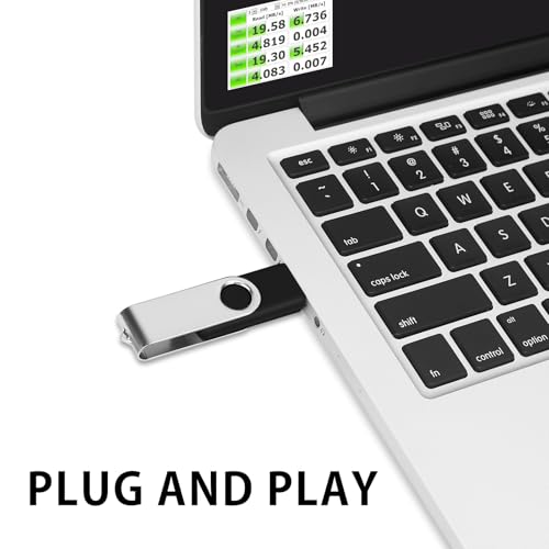 200Packs of 1GB Flash Drive Bulk EASTBULL FAT32 Thumb Drives Pack (Black) | Swivel & Metal USB2.0 Thumb Drive Pack 1G USB Drives Bulk with 200 Strings - size: 1GB, style: 200Pack