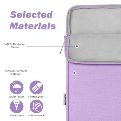 Dadanism 9-11" Tablet Sleeve Bag Carrying Case for iPad (A16) 11th Gen 11", iPad 10th Gen 10.9" Air 5/4, iPad Air/Pro 11", iPad 9/8/7th 10.2", Galaxy Tab A11+ Plus 11"/S9 FE, Tab M11 11",Grey Purple - color: Grey Purple, size: 9-11 inch