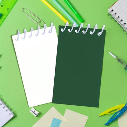 8 Pack Green Tone Spiral Notebooks, Mini Pocket Notepads, Solid Color Aesthetic Notebooks for School, Office, Journaling, Gifts
