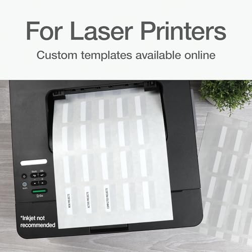 Redi-Tag Laser Printable Tabs, Permanent Index Tabs, Customizable Adhesive Labels, White, 2" x 0.875", 300 Per Pack (B39170) - size: 300 Count (Pack of 1)