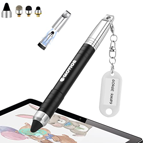 Stylus Pen for ipad iPhone Capacitive Stylist with Magnetic Cap, Touch Screens Stylus Pens for Kids Tablets All Touch Screen Devices - Black - color: Black