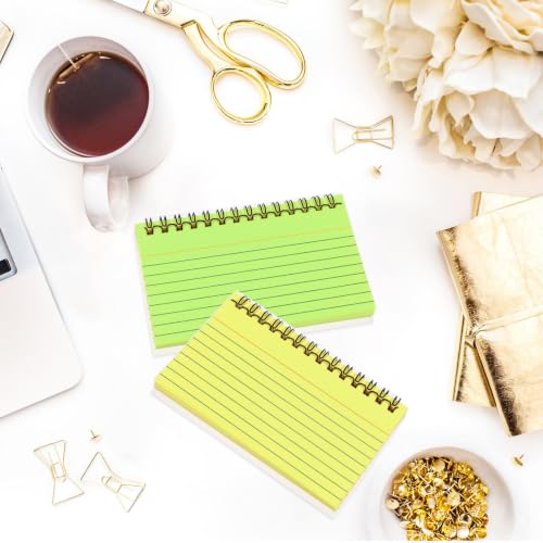 GRADENEVE 10 Pcs Spiral Notepads with Easy Tear-off Sheets and Horizontal Lines, Compact Design Small Notebooks for Classroom Study and Inspiration Recording