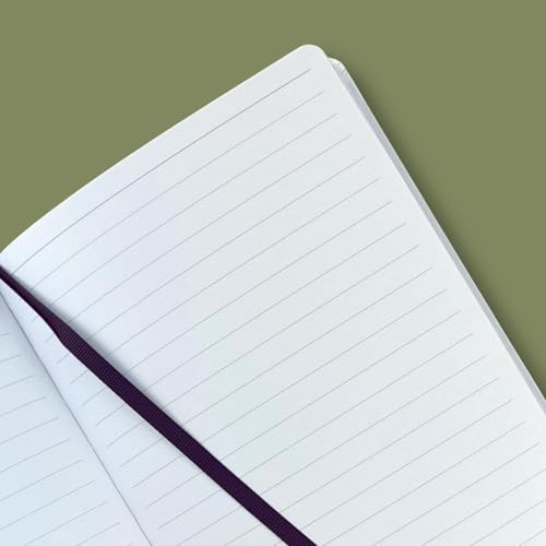 RICCO BELLO Wide Ruled Hardcover Diary Journal, Green Camouflage | School or Travel Notebook, For Boys & Girls, Kids, Tweens, Bookmark, Band Closure, Storage Pocket, 5.7 x 8.4 Inches - color: Green Camouflage