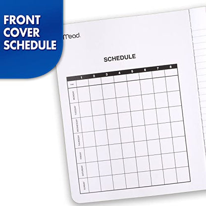 Mead Composition Notebook, 12 Pack, College Ruled Paper, 7-1/2" x 9-3/4", 100 Sheets per Comp Book, Black Marble (72938) - color: Black, size: Pack of 12