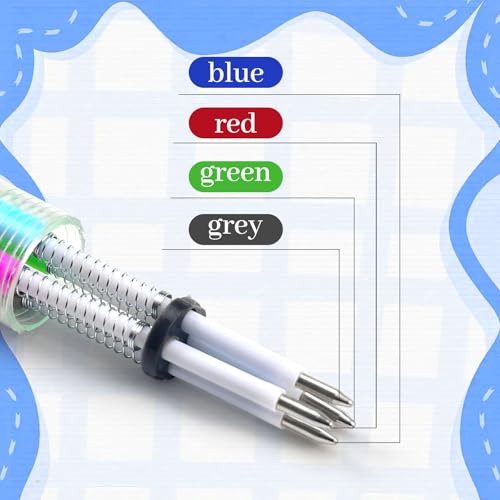 CZWZ 12Pcs Mini Multicolor Pens in One 4-in-1 Cute Pens Bulk, Fun Kawaii Ballpoint Pens for Birthdays and Party Favors Gifts Teacher School Supplies - style: 12Pcs