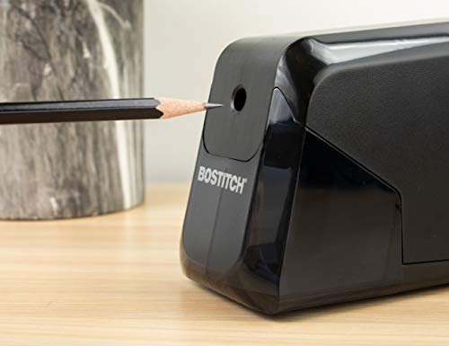 Bostitch Office Battery Pencil Sharpener, 4X Longer Cutter Life, Tip Saver Technology, Black (BPS4-BLK) - color: Black