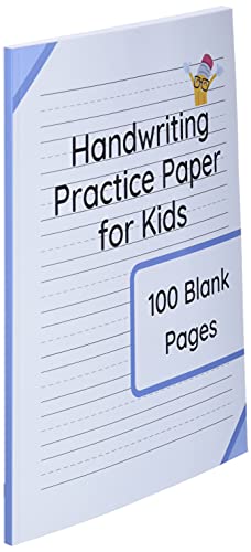 Handwriting Practice Paper for Kids: 100 Blank Pages of Kindergarten Writing Paper with Wide Lines