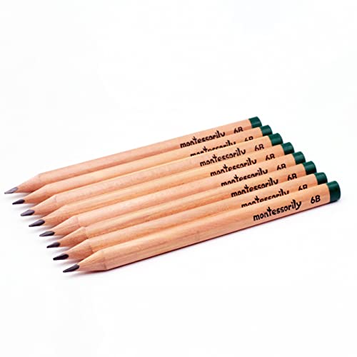 Jumbo Thick Triangular Pencils for Preschooler, Kids, 3-6 yr old - My First Learning Pencil 6B