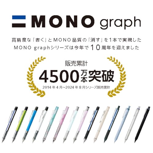 Tombow R5-MGHB72-5P Sharp Lead MONO Monograph MG 0.5mm HB Gray