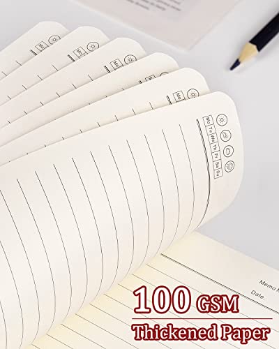 Dynta Spiral Notebooks A5 Lined 5Pcs College Ruled Journals Bulk Thick Paper for Work, Study, Notes Taking, Gifts 120 Pages/60 Sheets Kraft Brown - color: Kraft-5 Pcs