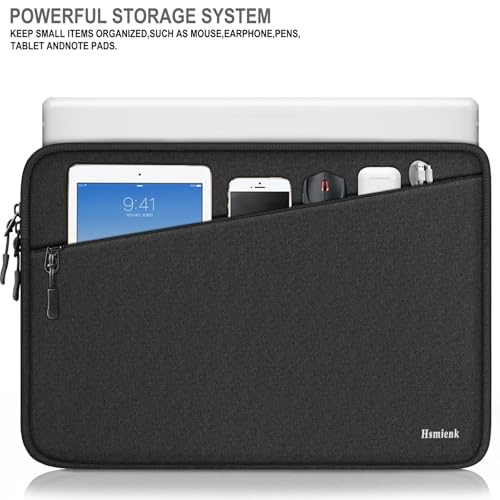 Laptop Sleeve, Traveling Water Resistant Carrying Computer Bag with Pocket, Shockproof Protective Laptop Case Cover Compatible for 15.6 Inch HP, Lenovo, Dell, ASUS, Acer, Notebook, Black - color: Black, size: 15.6 Inch