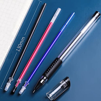 20 Pieces Blue Ink Erasable Gel Ink Pen Refills Fine Point 0.5mm Replaent Gel Pen Refills for Erasable Pens Office Scol Writing Stationery Supplies