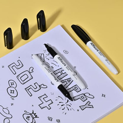 Permanent markers, 100 packs permanent markers bulk, quick dryingin one second, waterproof, smooth, noteasy to erase, durable, can be markedon glass, tiles and cloth, office supplies - size: 1 Count (Pack of 100)
