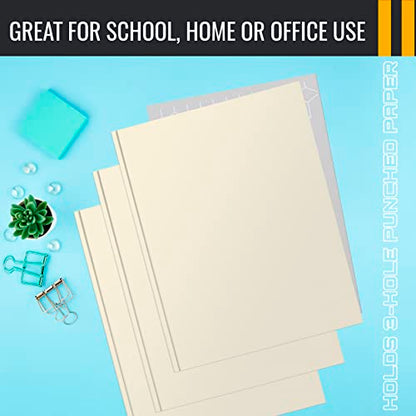 Better Office Products White Paper 2 Pocket Folders with Prongs, 50 Pack, Matte Texture, Letter Size Paper Folders, 50 Pack, with 3 Metal Prong Fastener Clips, White - color: White