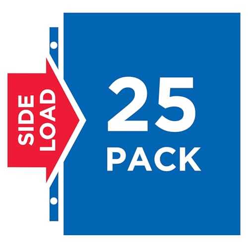 Avery Diamond Clear Secure Side-Load Sheet Protectors, Heavyweight, 25 Page Protectors (76001)