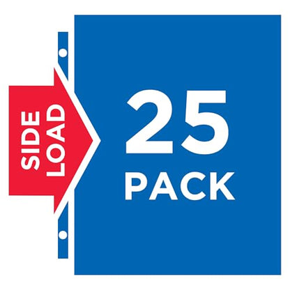 Avery Diamond Clear Secure Side-Load Sheet Protectors, Heavyweight, 25 Page Protectors (76001)
