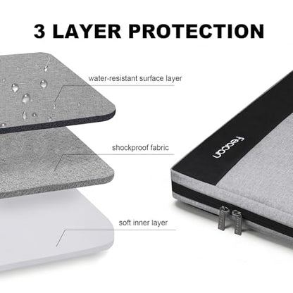 Laptop Case, 16 inch TSA Laptop Sleeve Computer Bag Briefcase Computer Case Carrying Cover for Lenovo, HP, Dell, Asus, Acer Notebook Chromebook, Water Resistant, Gifts for Men Women, Gray - size: 16 inch