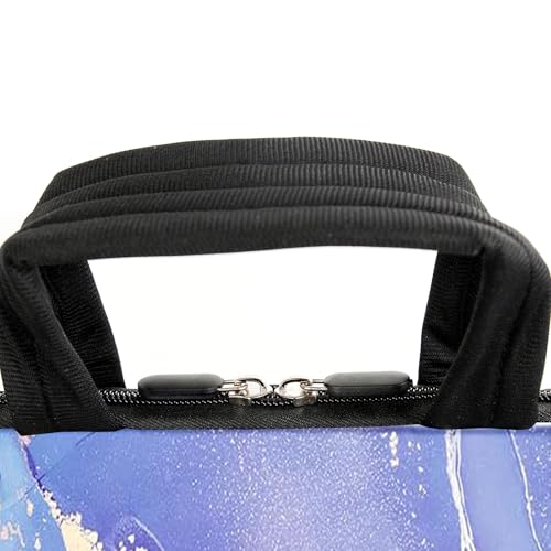 15.6" laptop sleeve chromebook case adjustable shoulder strap with handle accessory pocket (Purple) - color: Purple