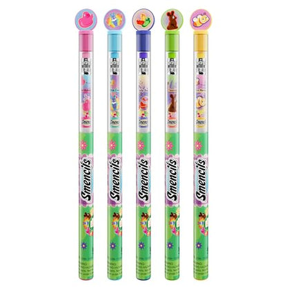 Spring Smencils Cylinder - HB #2 Patented Gourmet Scented Pencils, 50 Count - Gifts for Kids, Classroom Rewards, Party Favors, Easter day - color: Spring