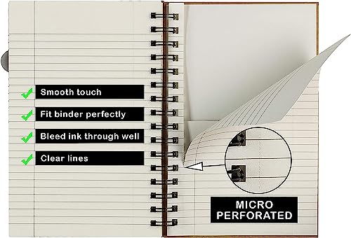 3 Packs Spiral Notebook, Spiral Ruled Journal with Hard Cover, 8.5" x 11", 240 Pages, 100 GSM Paper, Notebooks for Work School Note Taking - size: 8.5x11